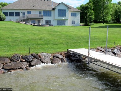 Rear exterior.  Notice the level lakeshore.  The r