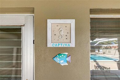 The Captiva unit (C) front entry view from patio/l
