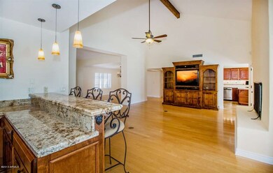 Family Room and Wetbar