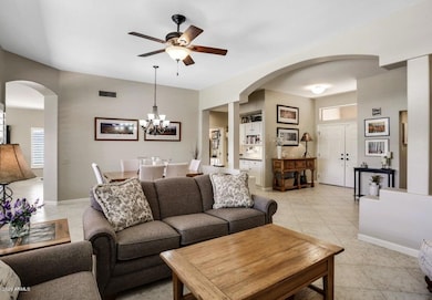 Living and Dining areas