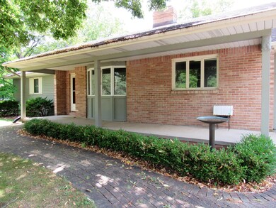 brick walk and porch