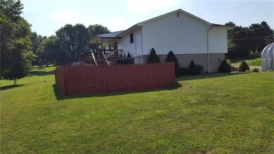 The north side of the exterior of the home feature