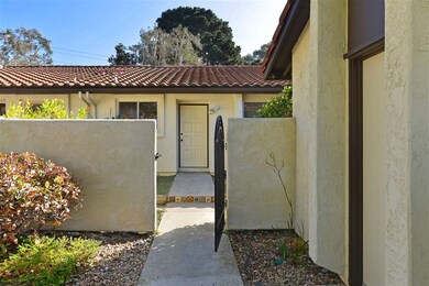 Gated front entry courtyard.