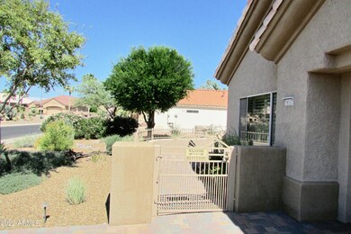 Front court is fenced.