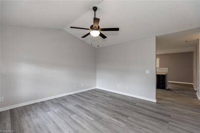 Living Room has a vaulted ceiling