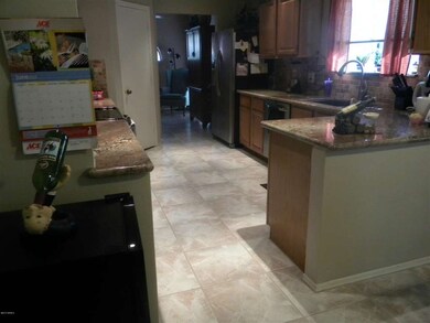 kitchen from dining area
