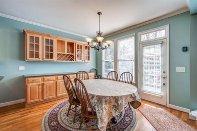 The eat-in kitchen is perfect for family dinners. 