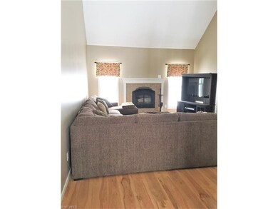 Great Room with vaulted ceiling large fireplace an