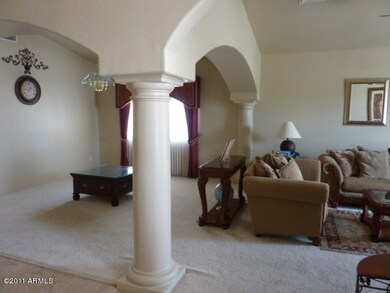 Living and dining areas