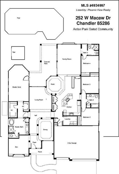 Floor Plan 252 W Macaw Dr