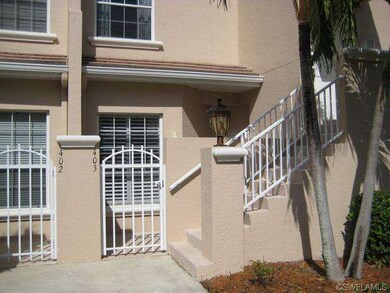 Front entry patio with gate