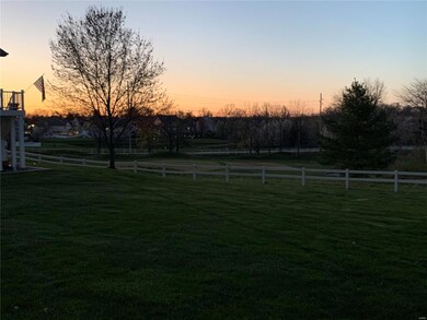 View from patio overlooking par 3 green.