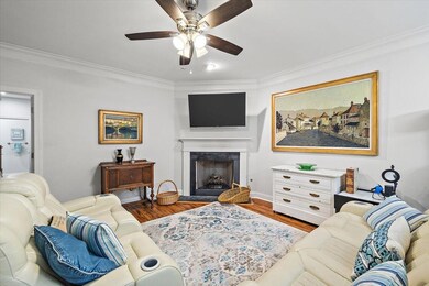 Large great room with fireplace