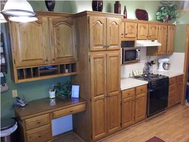 Tons of cabinet space with upper and lower cabinet
