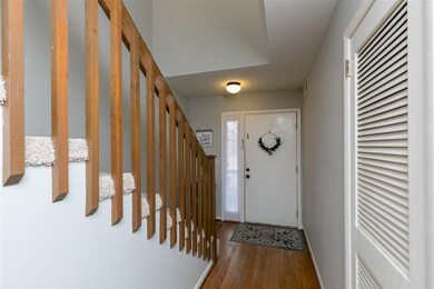 Foyer area with hardwood