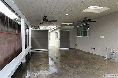 Large covered patio complete with bench seating, c