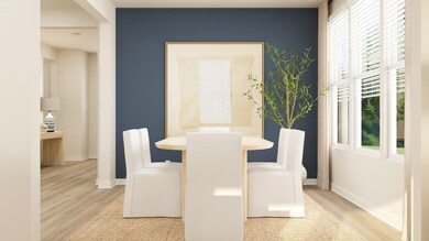 Formal dining room for elegant gatherings, or use this flex space any way you want to meet your needs. These are artist's renderings of staged rooms, not actual home listed, but our home will be completed soon.