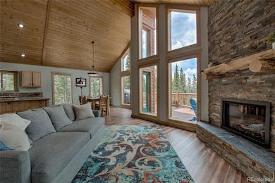 Gas fireplace and easy walkout to the deck