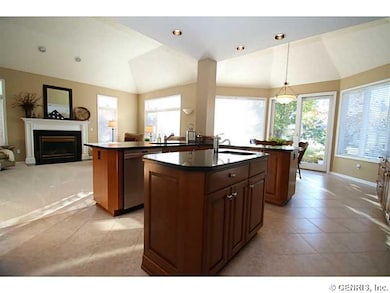 Kitchen cenetr island , granite counters