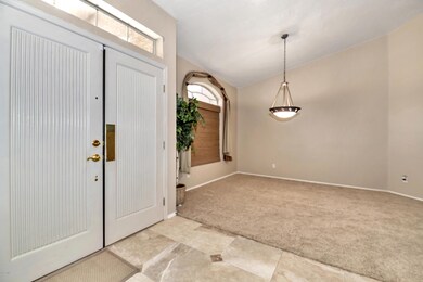 Double door front entry
