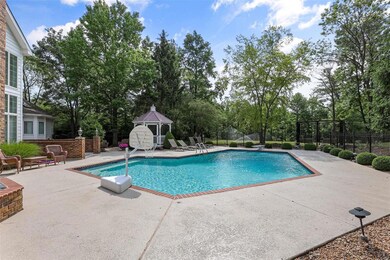 Huge backyard beyond pool area.. VERY private sett