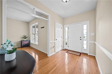 Front entry foyer with stunning hardwood floors!
