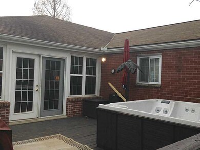Patio/Deck. Closer View of the Hot Tub and Deck