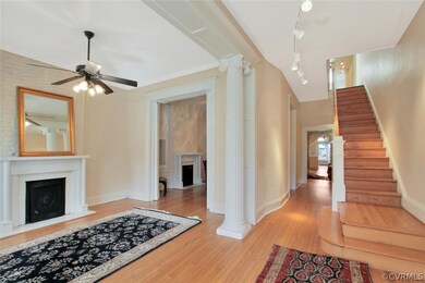 Entryway, front parlor.