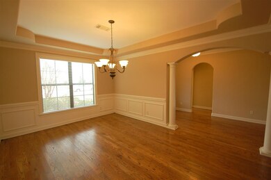 Palatial dining room complimented with superior de