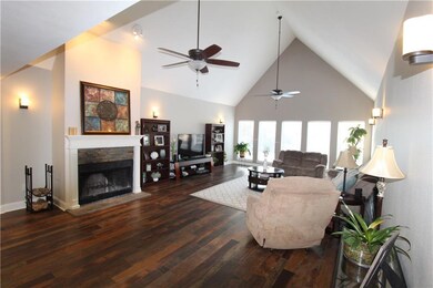 Spacious Den with Vaulted Ceilings