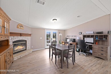 Inviting Dining Area w Fireplace!