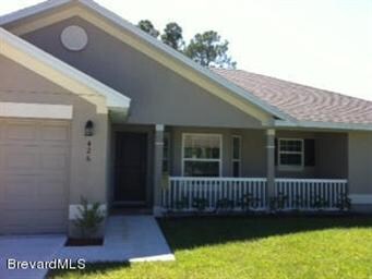 1540 exterior elevation with front porch