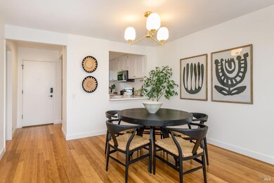Dining room, front door and kitchen pass-through