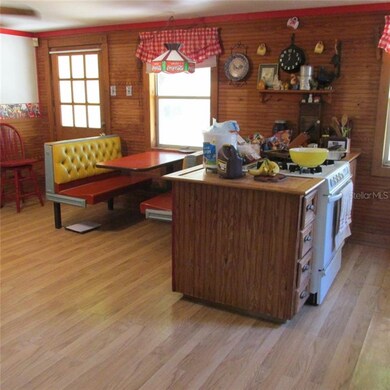 Kitchen with expansive dining area