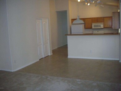 View of kitchen from family room