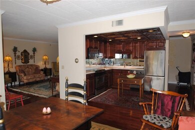 Newer kitchen that is open to the dining room.  Be