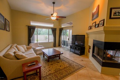 Living Room w/3 sided fireplace