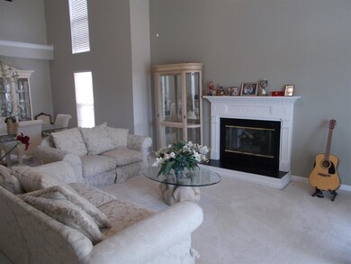 Living room with gas fireplace