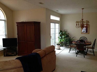 Living Room. living room to dining room to patio