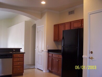 Kitchen view of cabinets