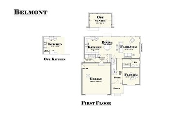 Belmont First Floor Plan