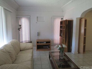 View of living room from front door.