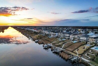 Looking south towards Charleston as the sun is set