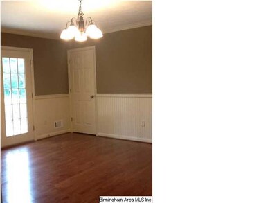 Dining room with NEW french door that leads to a b
