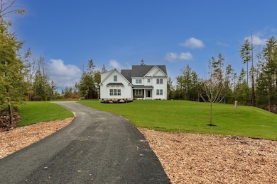 well set back from the road overlooking the subdivision