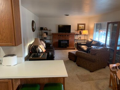 Bar overlooks living room