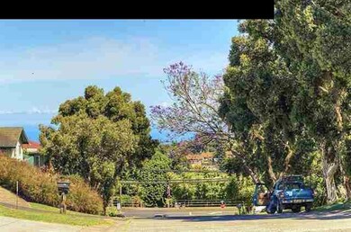 View from Mahola St, across from 33 Mahola St, towards Eddie Tam Park and Makawao Ave.