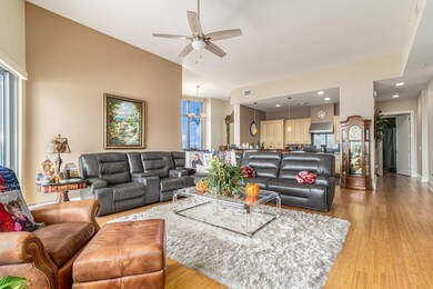 12 FT CEILINGS AND LIGHT WOOD FLOORS NEUTRAL PAINT