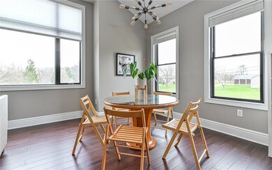 Enjoy the view from this dining space.