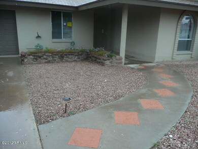 Walk way to front door
